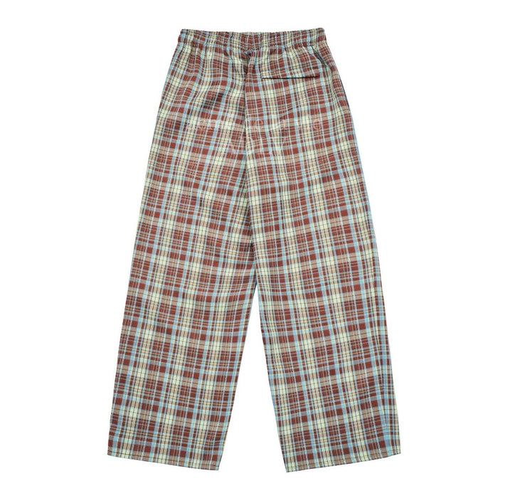 [SEVENTEEN] JEONGHAN TARTAN CHECK WIDE LONG PANTS OFFICIAL MD