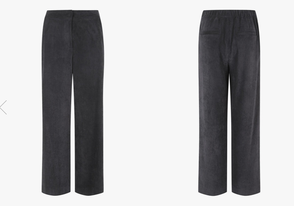 [RED VELVET] - SJYP x YERI Collabo Corduroy Wide Pants BLACK PW2B9WPC530WBK