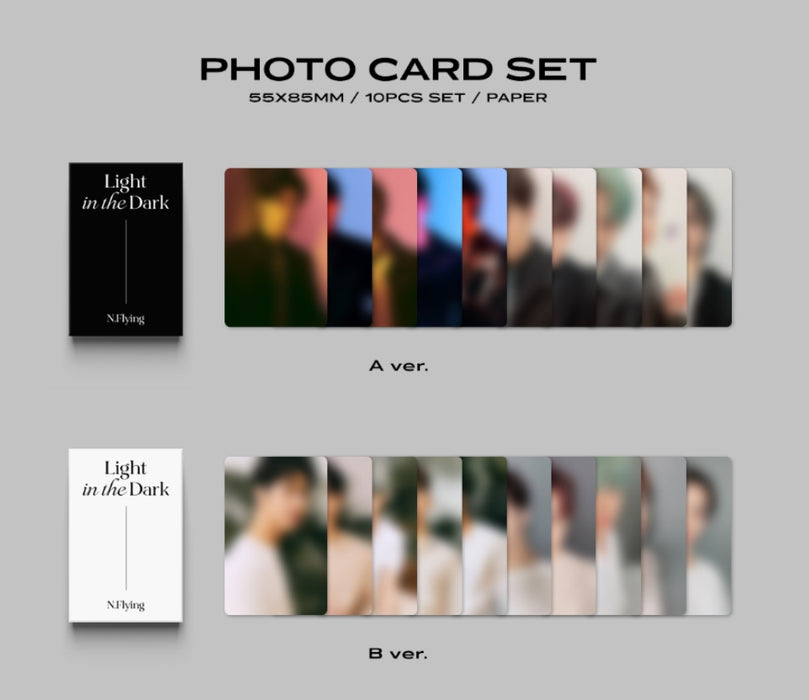 [N.FLYING]-N.Flying 1st Photo Book Light in the Dark PHOTO CARD SET OFFICIAL MD