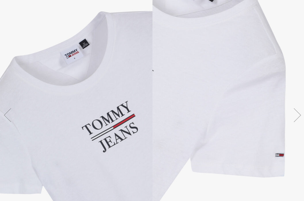 [MAMAMOO]-HWASA X TOMMY JEAN Slim Fit Essentials Tommy T-shirt T32B6TTO20SWT1YBR