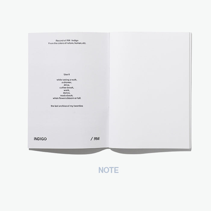 [BTS] Record of RM : Indigo - Diary & Pencil Set OFFICIAL MD