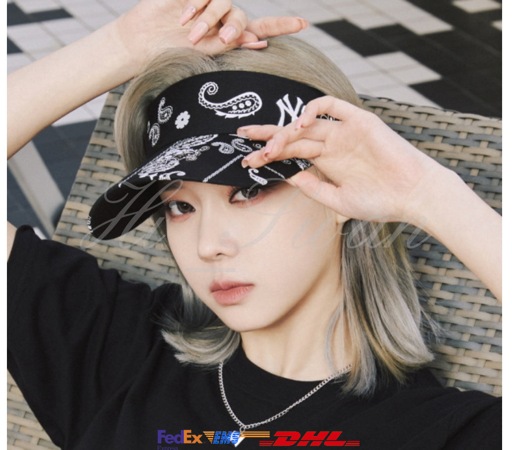 MLB x aespa - Paisley Sun Cap New York Yankees – Harumio