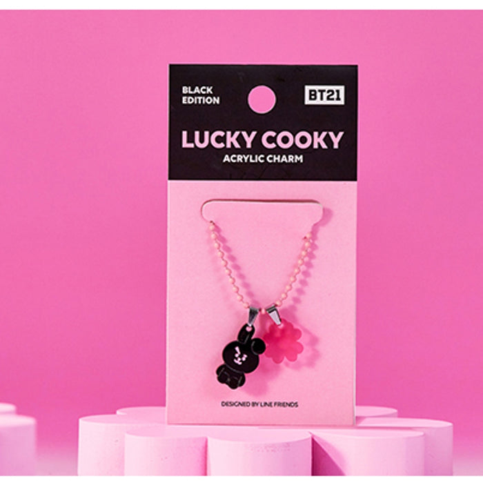 [BT21] BT21 Lucky COOKY ACRYLIC CHARM SET Black Edition OFFICIAL MD