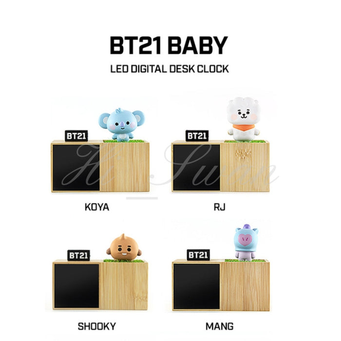 [BT21] - BT21 BABYFIGURE LED DIGITAL TABLE CLOCK Alarm Function&Touch Sensor etc