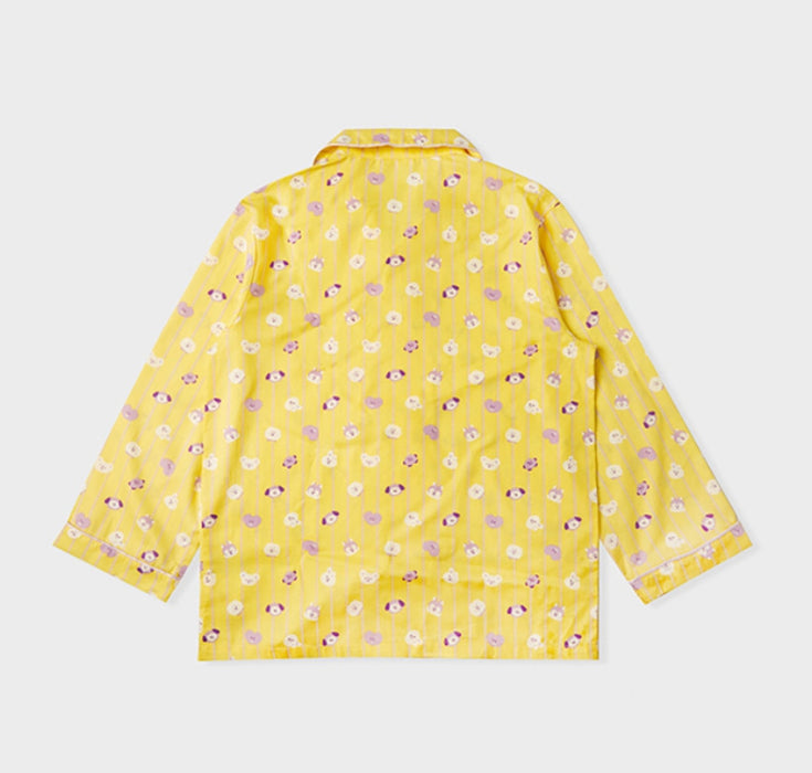 [BT21] LineFriends BT21 New Basic Yellow Stripe Pajama Set OFFICIAL MD