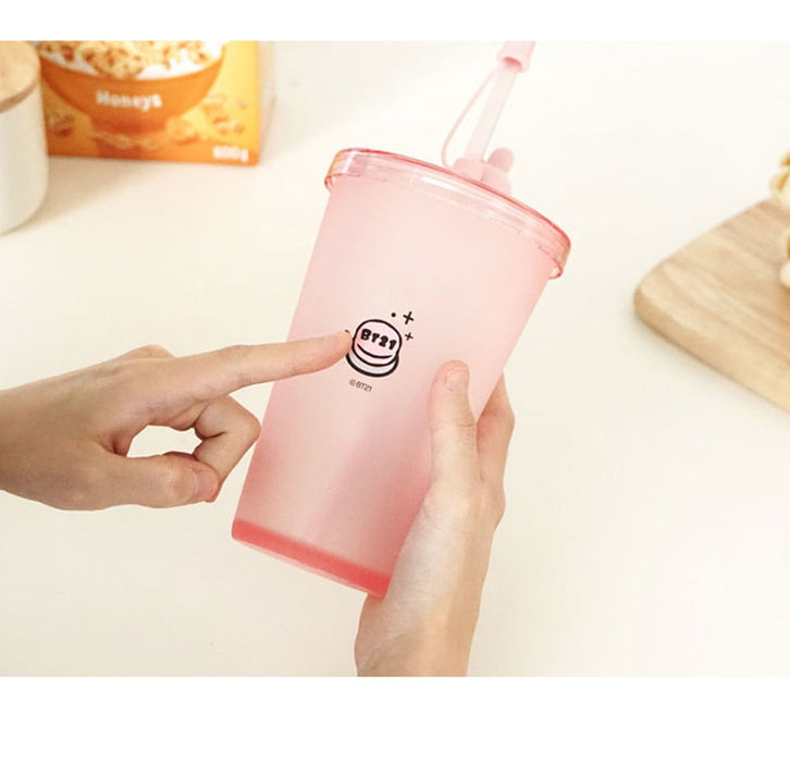 [BT21] - BT21 Minini STRAW  TUMBLER COLD CUP OFFICIAL MD