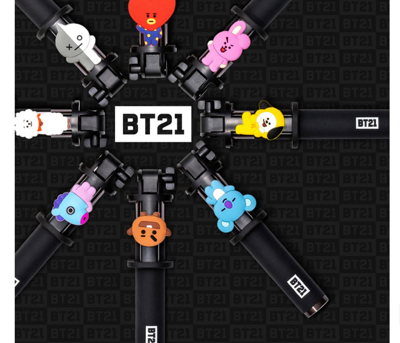 [BT21] - LINE FRIENDS BT21 iPhone & Galaxy Bluetooth Selfie Stick OFFICIAL MD