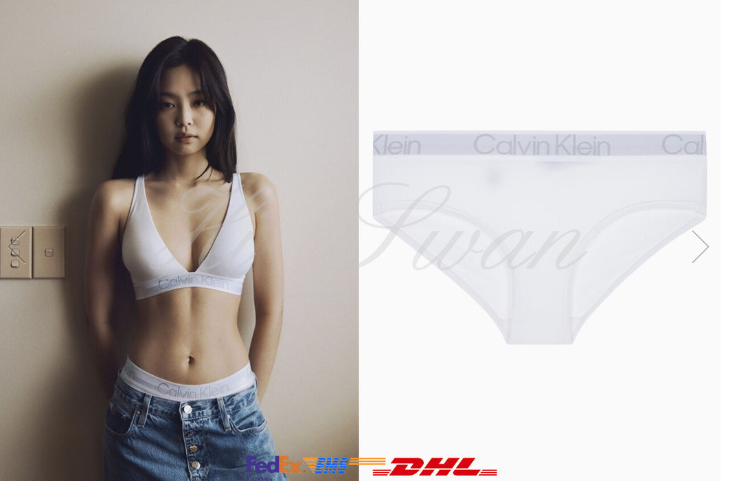 [BLACKPINK] - JENNIE X CK Structured Cotton AF Hipster Panties P4WQF6688AD100