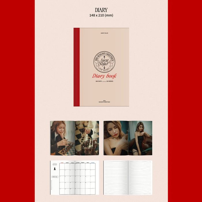 [MAMAMOO] SOLAR 2024 SEASON'S GREETINGS Agent Solar + PRE-ORDER GIFT OFFICIAL MD