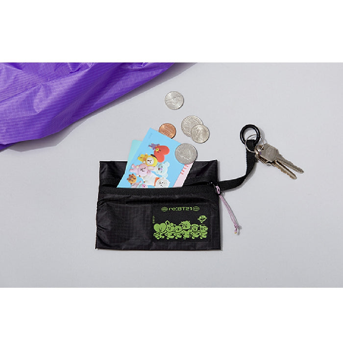 [BT21] REcycling & REbirth with OVER LAB Mini Wallet OFFICIAL MD