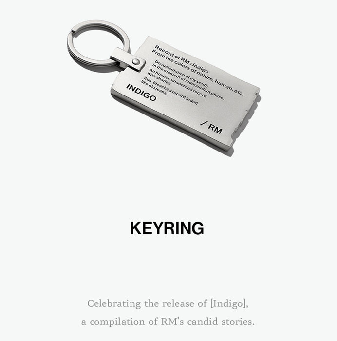 [BTS] Record of RM : Indigo - Keyring OFFICIAL MD