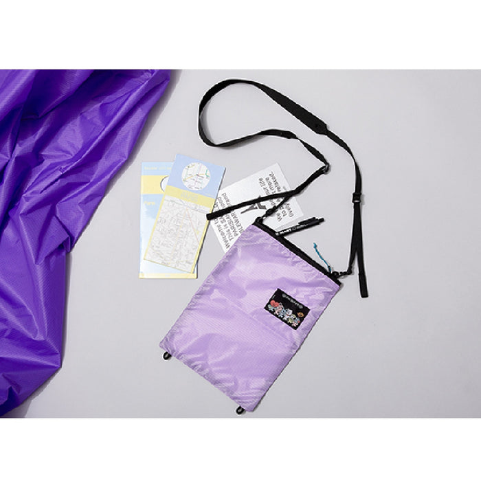 [BT21] REcycling & REbirth with OVER LAB Folding Cross Bag OFFICIAL MD