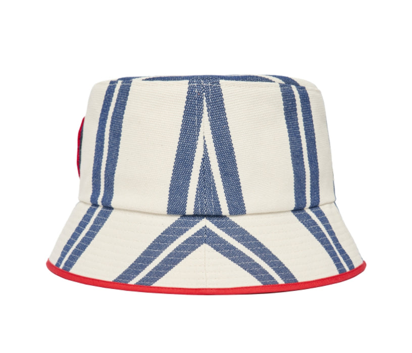 [AESPA]-MLB X AESPA GISELLE PICK Enix Stripe Jacquard BUCKET HAT 3AHT28223-43NYL