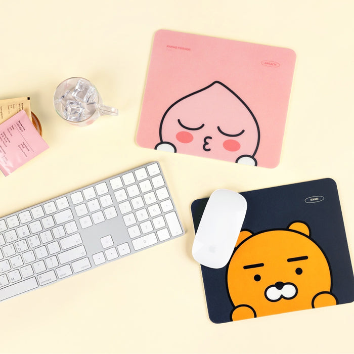 [KAKAO FRIENDS] Ryan & Apeach Face Mouse Pad OFFICIAL MD
