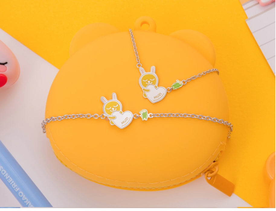 [KAKAO FRIENDS] - Kakao Friends X MINI GOLD Heart Kids Bracelet 15CM OFFICIAL MD