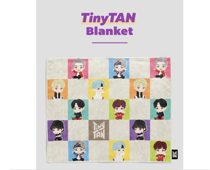 [BTS] - TIYP TinyTAN Check Blanket OFFICIAL MD