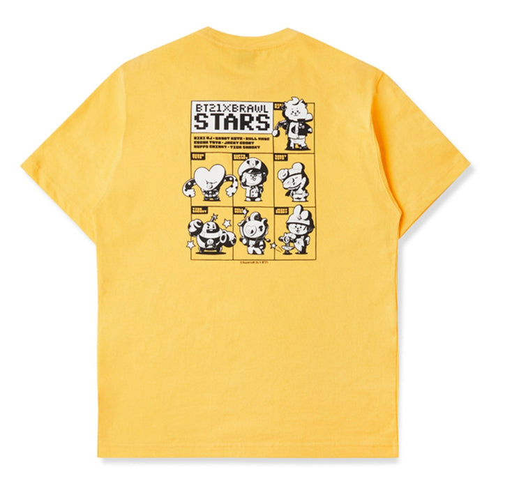 [BT21] - BT21 X Brawl Stars T-Shirts OFFICIAL MD