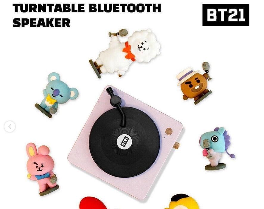 [BT21] - BT21 Bluetooth Speaker Turntable Tabletop Character OFFCIAL MD