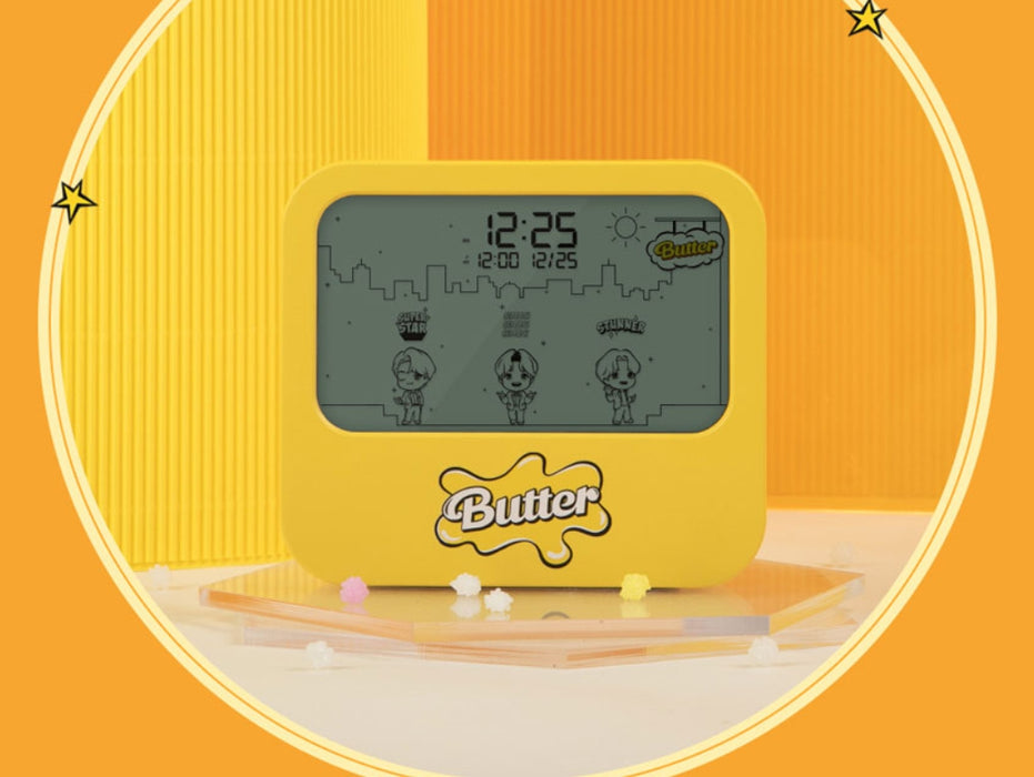 [BTS] - TinyTan Butter Desktop Alarm Clock Animated LED Mood Light OFFICIAL MD