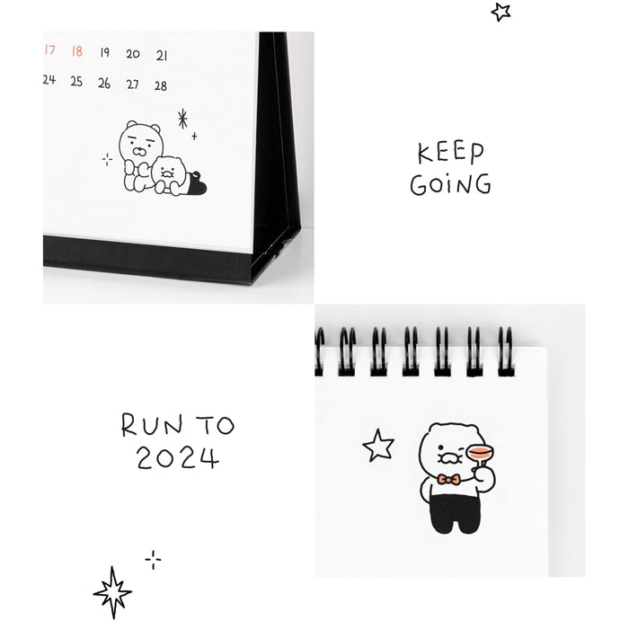 [KAKAO FRIENDS] DOODLE DOODLE 2024 Desk Calendar OFFICIAL MD HISWAN