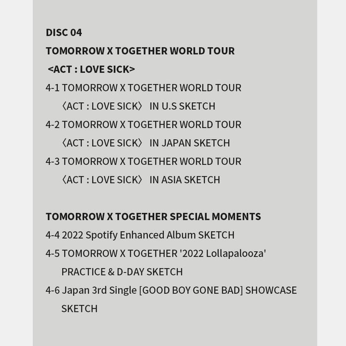 [TXT] TOMORROW X TOGETHER MEMORIES : THIRD STORY DVD OFFICIAL MD