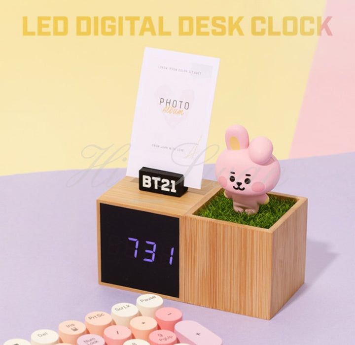 [BT21] - BT21 BABYFIGURE LED DIGITAL TABLE CLOCK Alarm Function&Touch Sensor etc