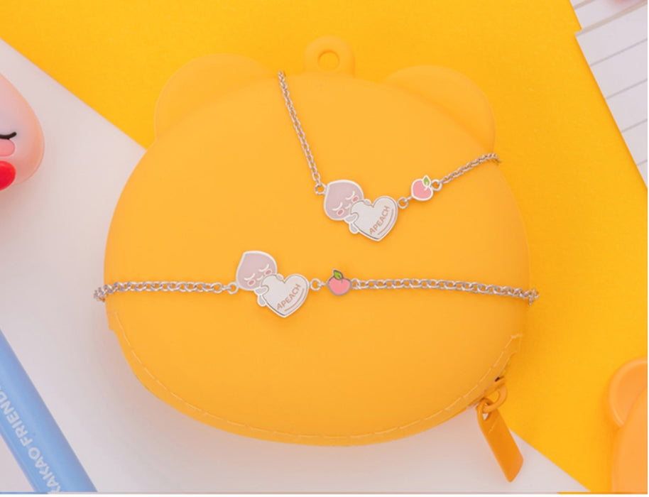 [KAKAO FRIENDS] - Kakao Friends X MINI GOLD Heart Kids Bracelet 15CM OFFICIAL MD