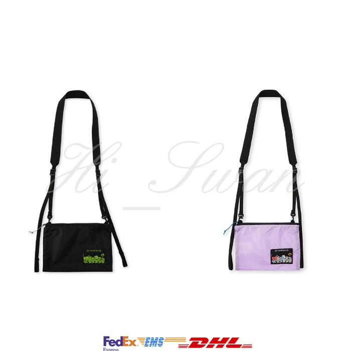 [BT21] REcycling & REbirth with OVER LAB Folding Cross Bag OFFICIAL MD