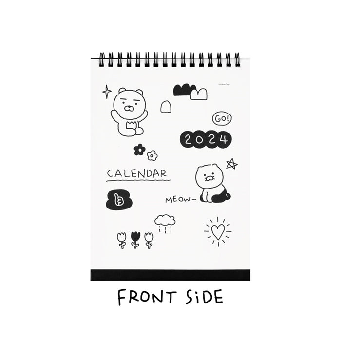 [KAKAO FRIENDS] DOODLE DOODLE 2024 Desk Calendar OFFICIAL MD HISWAN