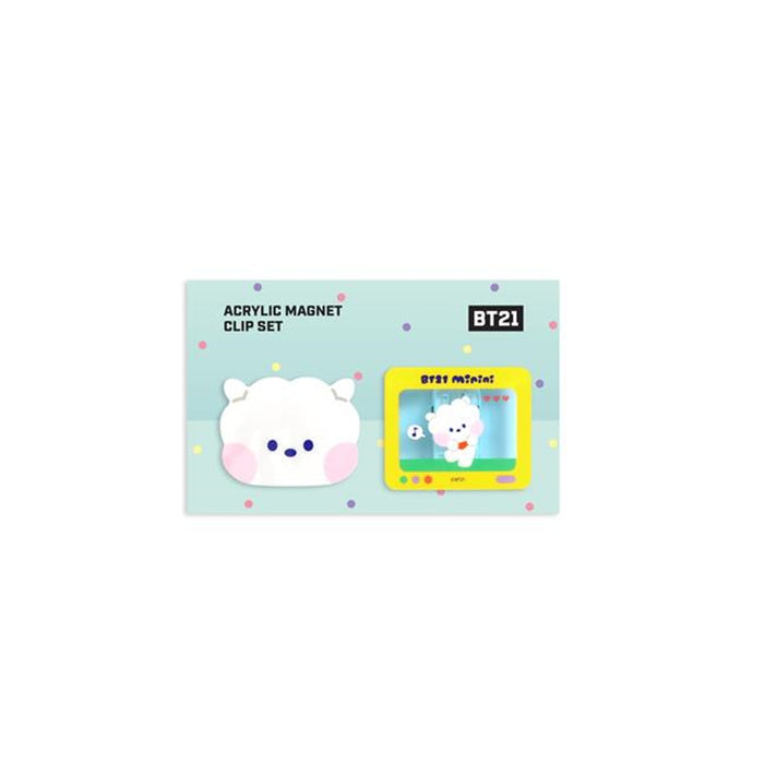 [BT21] Minini Acrylic Magnet Clip Set OFFICIAL MD