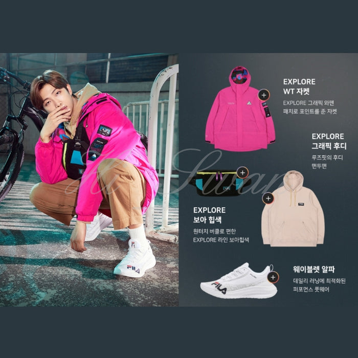 [BTS] - BTS X FILA RM Hoodie FILA ON THE STREET 2020 Winter Collection