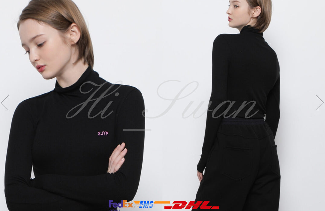 [RED VELVET] - SJYP x YERI Collabo Basic Turtleneck T-shirt PW2B7TTO529WBK