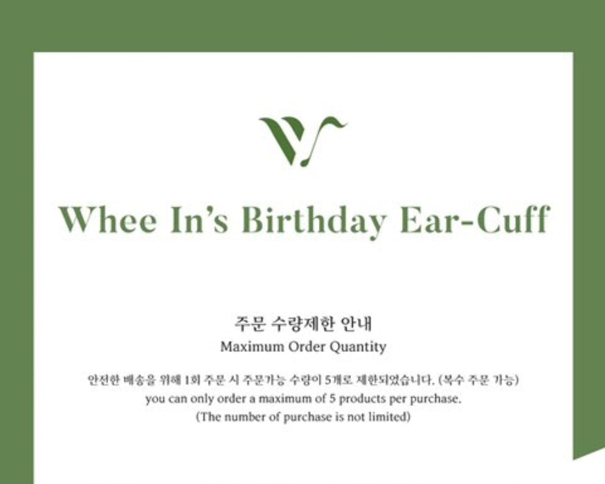 [MAMAMOO]-  WHEE IN' s Birthday Ear Cuff + INCLUDED PRE ORDER GIFT OFFICIAL MD