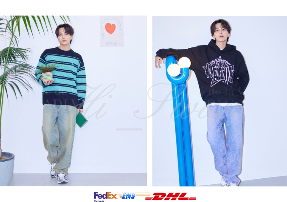 [SEVENTEEN] JEONGHAN COLOR SPRAY DYE DENIM PANTS OFFICIAL MD