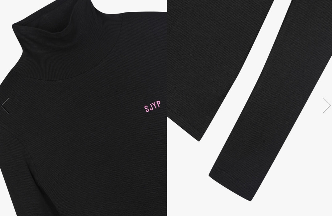 [RED VELVET] - SJYP x YERI Collabo Basic Turtleneck T-shirt PW2B7TTO529WBK