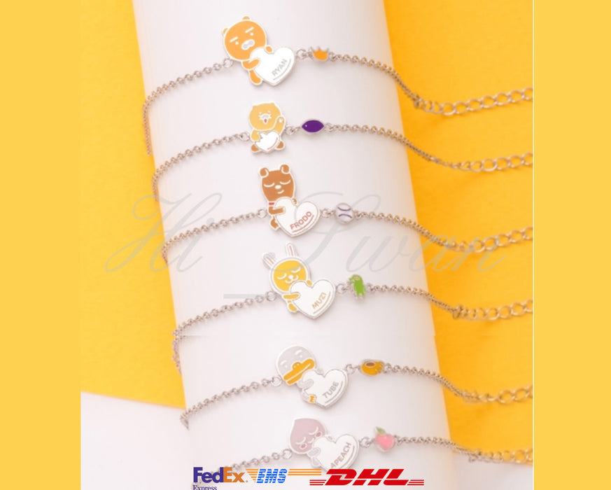 [KAKAO FRIENDS] - Kakao Friends X MINI GOLD Heart Kids Bracelet 15CM OFFICIAL MD