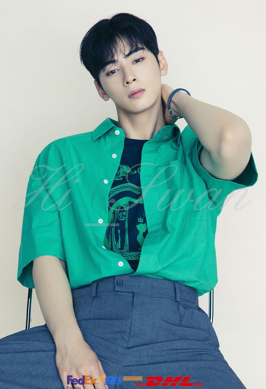 ASTRO] ChaEunwoo X LC Green Tailored Wool mixed Spinning Summer Suit  LIS11877