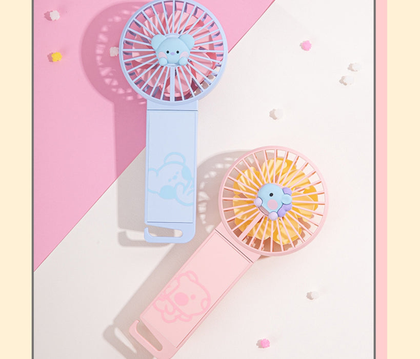 BT21] - ROYCHE X BT21 Mini Mini Dual Blade Handy Fan OFFICIAL MD