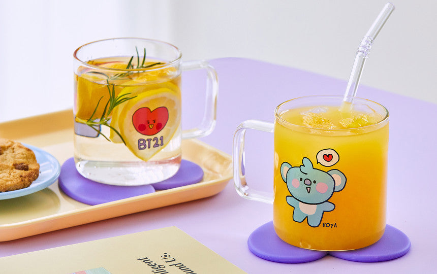 Line Friends BTS BT21 Cup and Straw Travel Cup