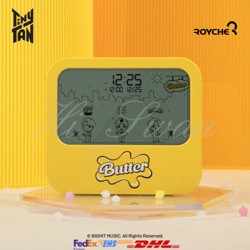 [BTS] - TinyTan Butter Desktop Alarm Clock Animated LED Mood Light OFFICIAL MD