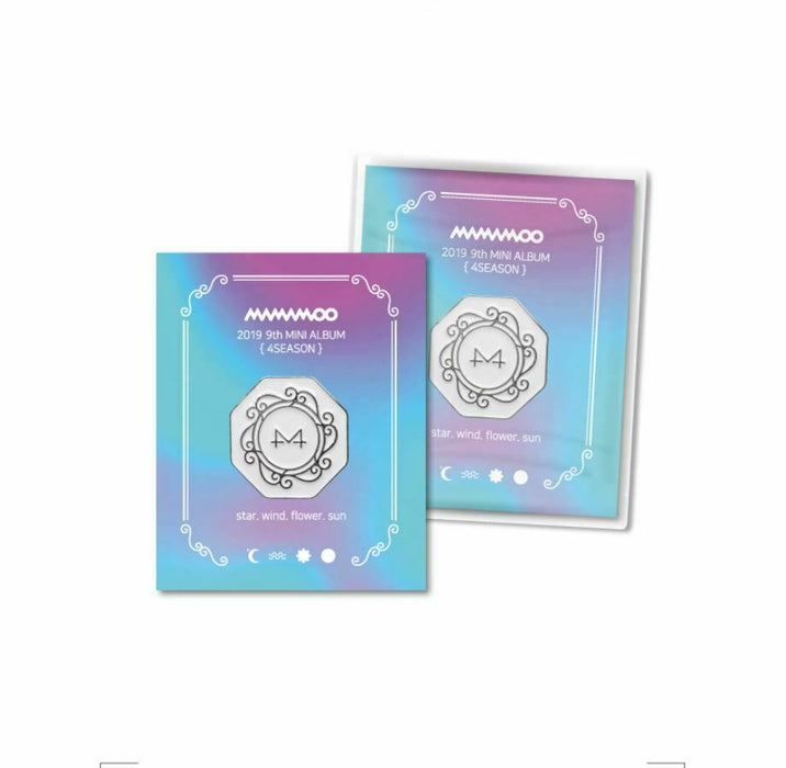 [MAMAMOO] - WHITE WIND BADGE OFFICIAL GOODS FROM BIZENT