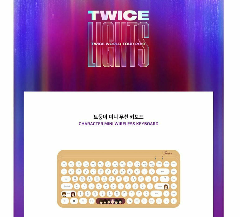 [TWICE] - TWICE 2019 WORLD TOUR OFFICIAL MD CHARACTER MINI WIRELESS KEYBOARD