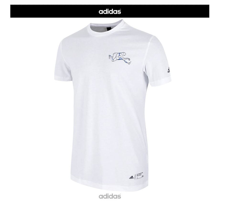 [WINNER] - Adidas X Winner Designed Crew Neck T-shirt - Black/ White Official