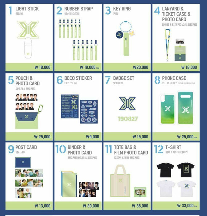 [X1] - X1 PREMIER SHOW-CON OFFICIAL MD GOODS LIST [In Stock]