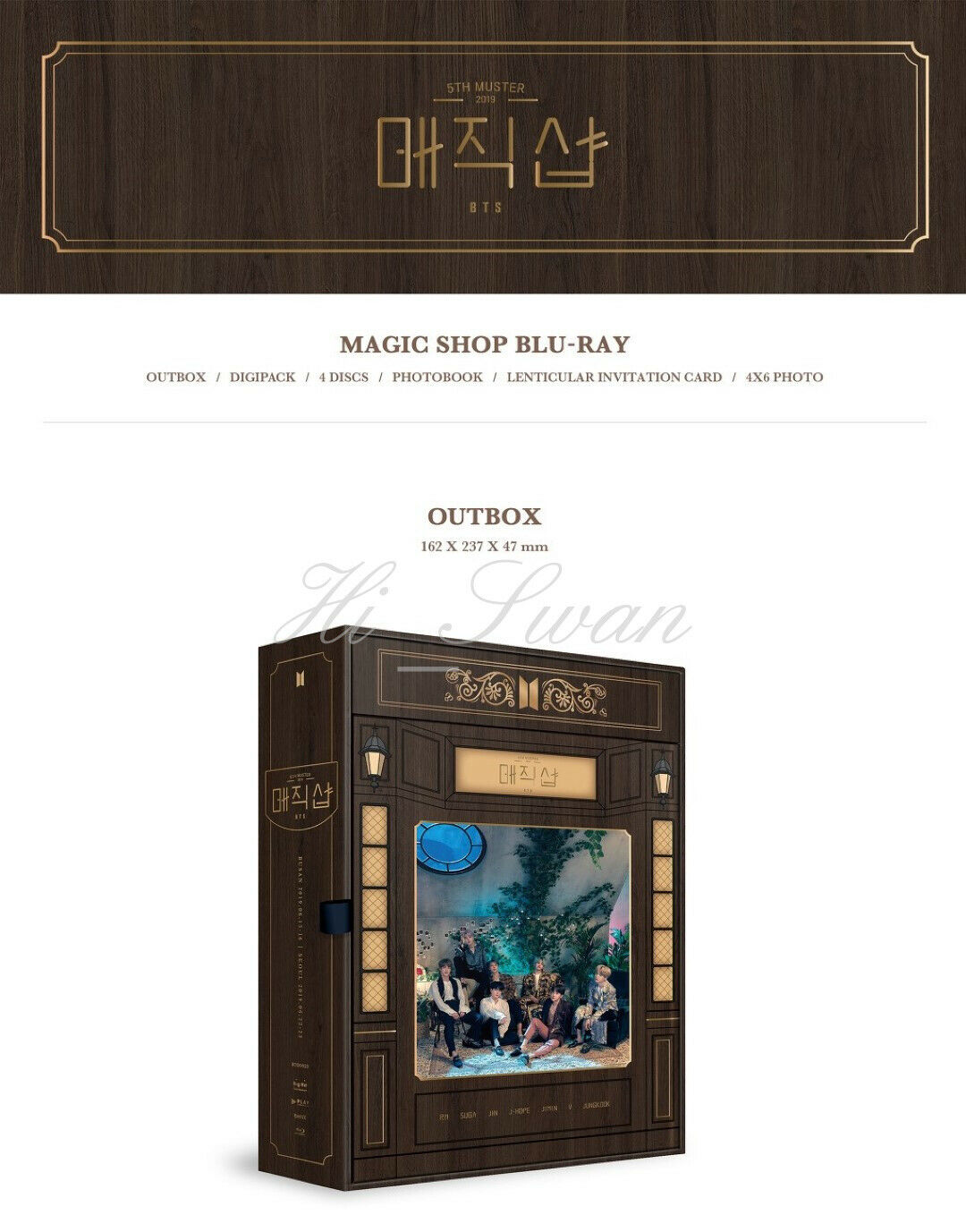 BTS] - BTS 5TH MUSTER [MAGIC SHOP] BLU-RAY OFFICIAL GOODS + FREE