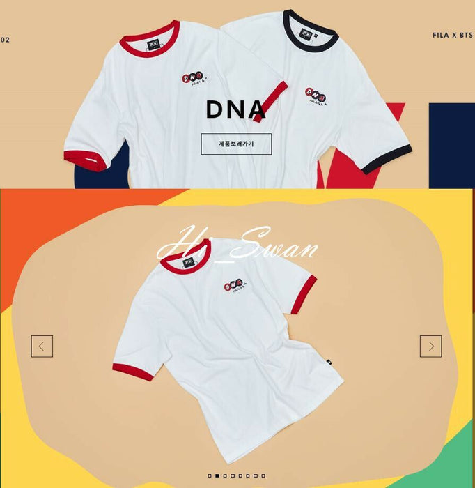 [BTS] - BTS X FILA LOVE YOURSELF Collection DNA T-Shirts Official Goods