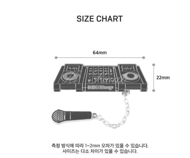 [BTS] -BTS MIC DROP DJING CONTROLLER BADGE OFFICIAL GOODS