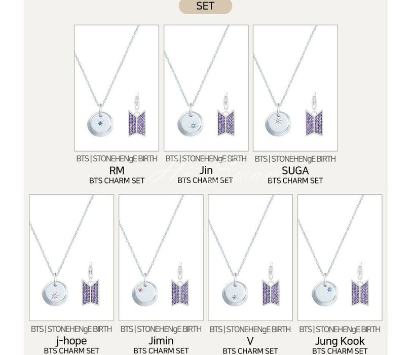 BTS] - BTS X MOMENT OF LIGHT Necklace Birth Ver + Tracking Number