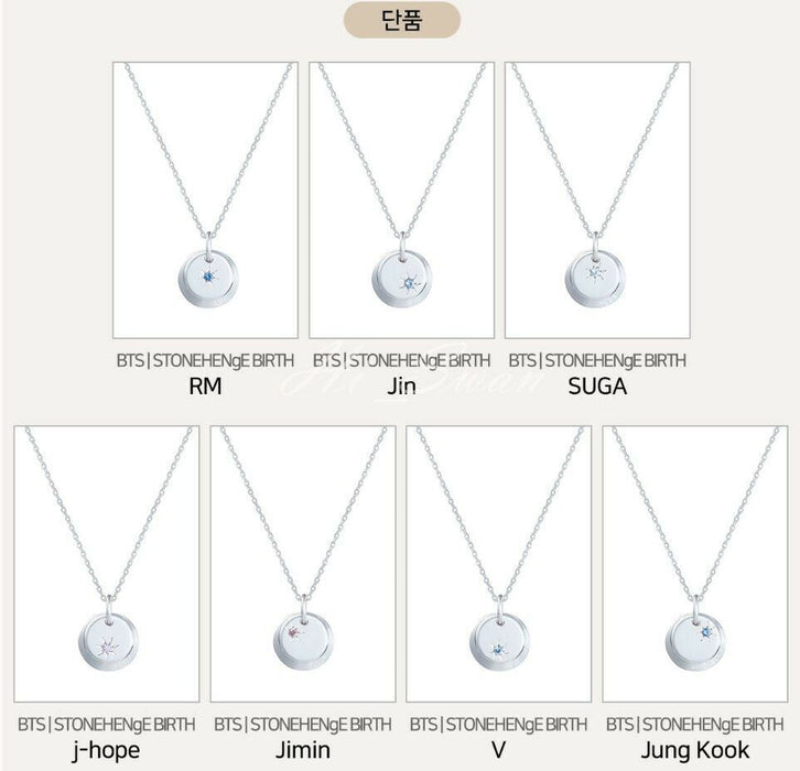 [BTS] - BTS X MOMENT OF LIGHT Necklace Birth Ver + Tracking Number