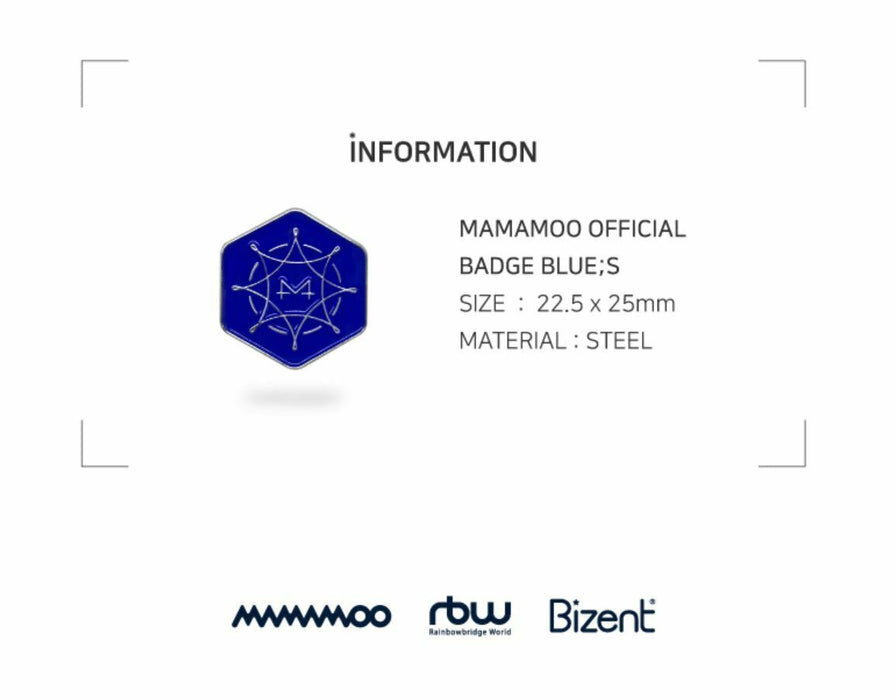 [MAMAMOO] - BLUE;S BADGE OFFICIAL GOODS FROM BIZENT